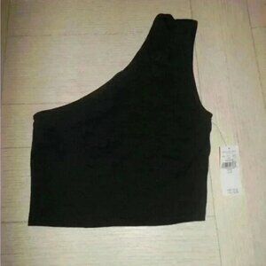 American Eagle detailed one-shoulder crop top - S